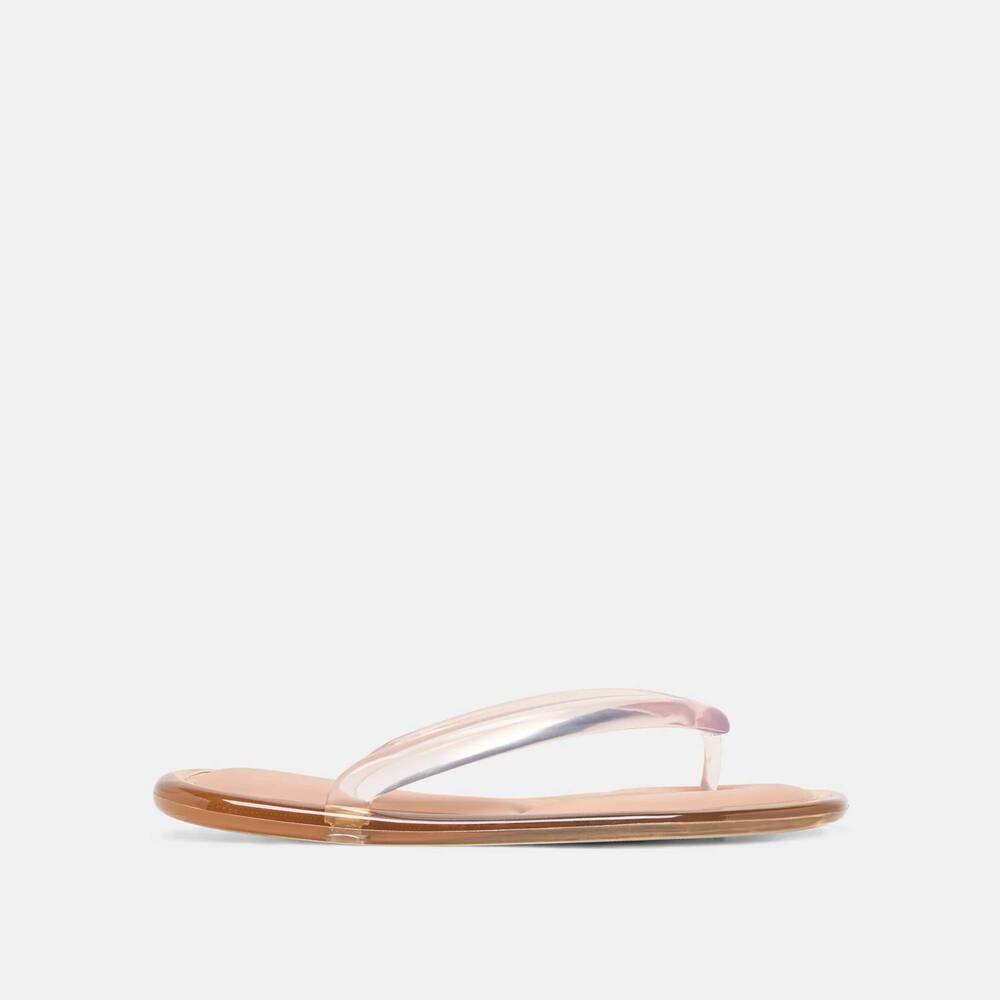 NEW DOLCE VITA women's jozey jelly flip flop in mocha